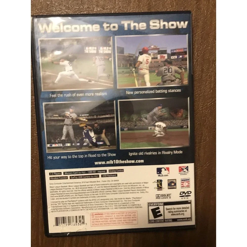 MLB 10: The Show (Sony PlayStation 2, 2010) w/ Manual